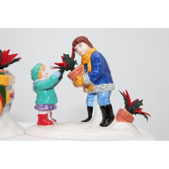 Dept 56 Snow Village - Poinsettias for Sale - Picture 2 of 8